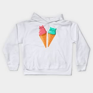 Ice Cream Cats Kids Hoodie